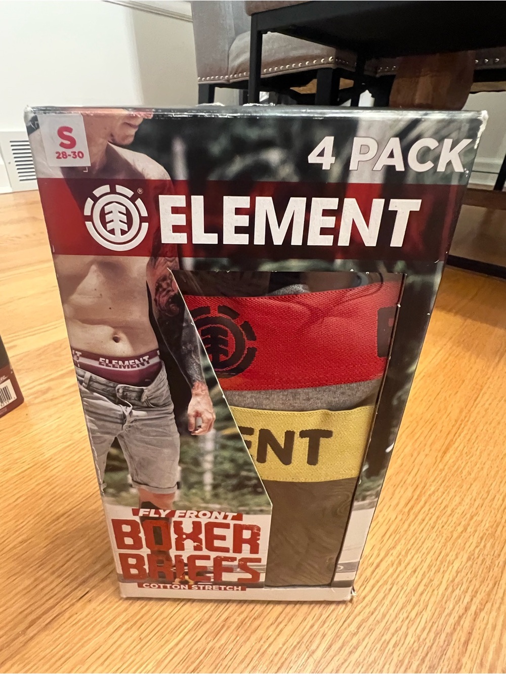 Element 4-Pack Men’s Boxer Briefs - Red, Gray, Yellow, Brown
